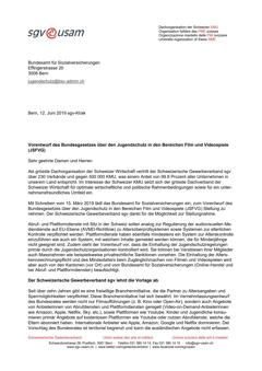  Vorentwurf des Bundesgesetzes über den Jugendschutz in den Bereichen Film und Videospiele (JSFVG)