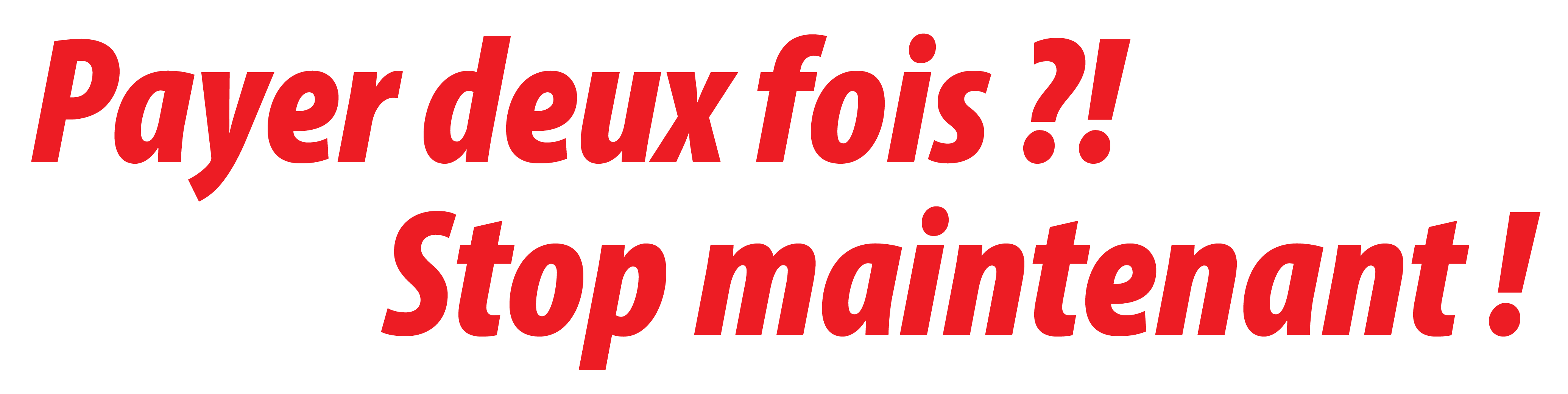 Payer deux fois?! Stop maintenant! - Le 8 mars 2026: OUI à l'initiative SRG, qui met fin à la double imposition injuste des PME.