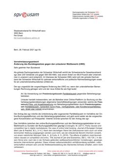  Änderung des Bundesgesetzes gegen den unlauteren Wettbewerb (UWG)