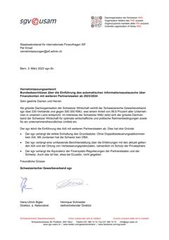  Bundesbeschlüsse über die Einführung des automatischen Informationsaustauschs über Finanzkonten mit weiteren Partnerstaaten ab 2023/2024