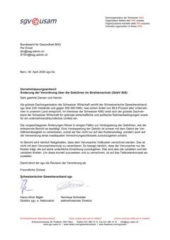  Vernehmlassungsantwort Änderung der Verordnung über die Gebühren im Strahlenschutz (GebV-StS)